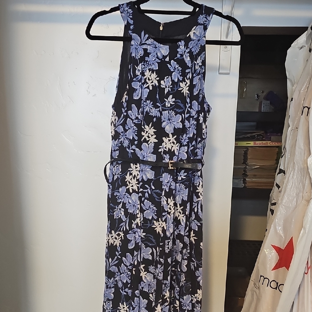 Tommy Hilfiger Blue Halter Maxi Dress for Work